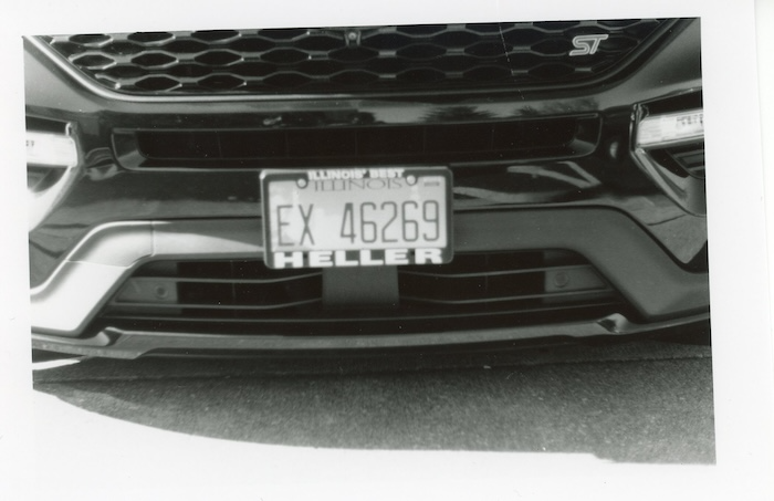 a picture of someones liscense plate.
